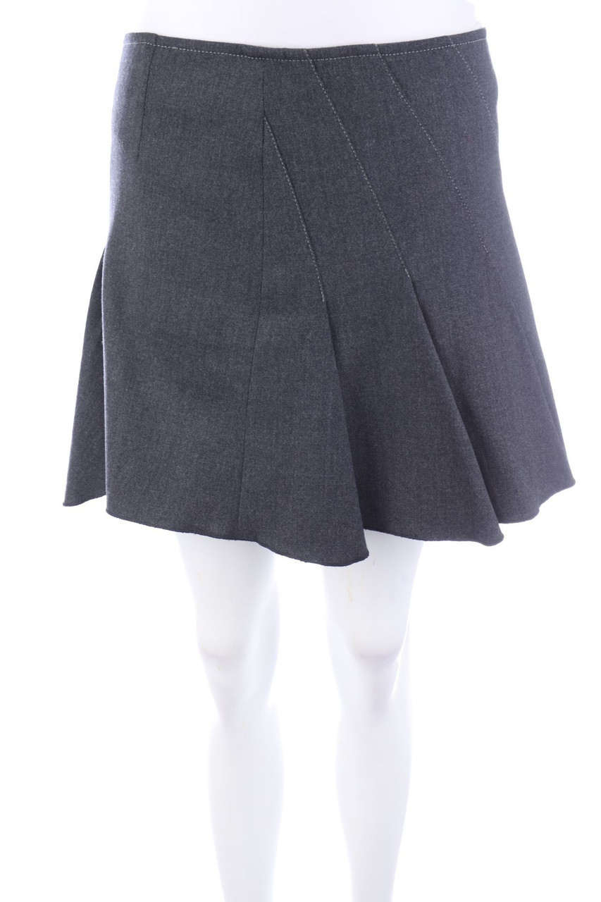 MAX&Co. - Falten-Mini-Rock aus Woll-Mix - D 38