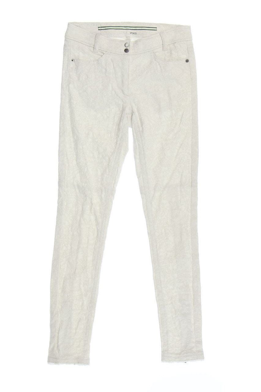 MARC CAIN SPORTS - Muster-Skinny-Hose mit Logo-Patch - S