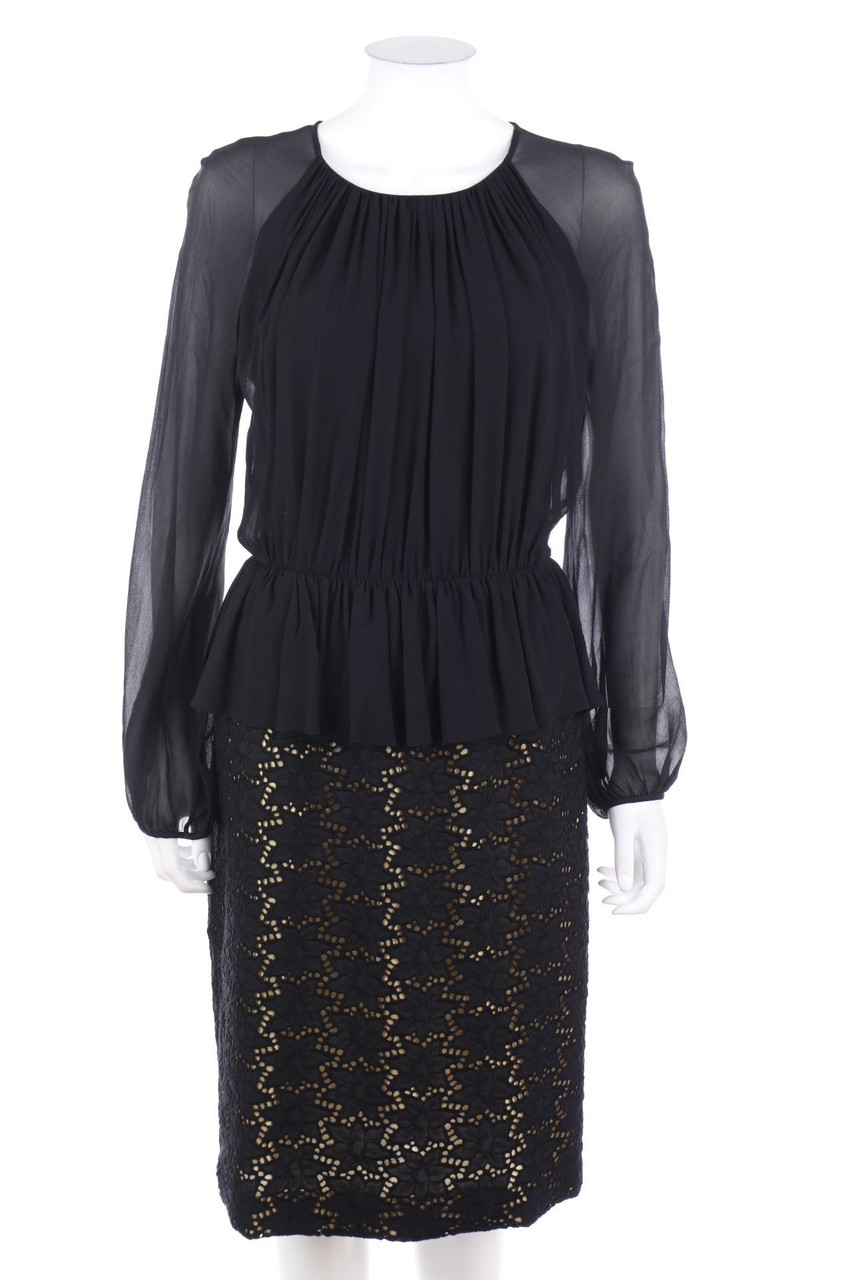 Max Mara - Kleid aus Seide mit Schößchen - D 38