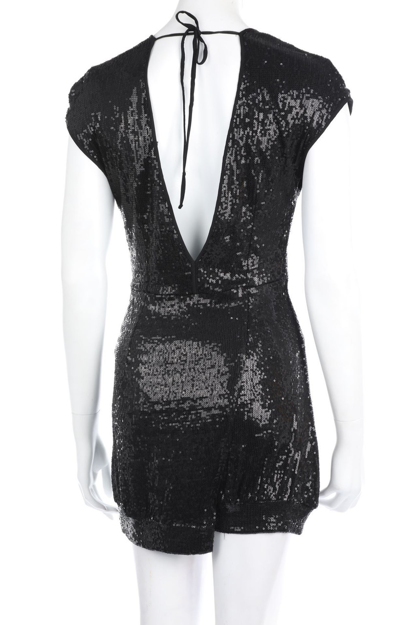 PATRIZIA PEPE SERA - Sequined dress with Deep Plunge Neckline - D 36