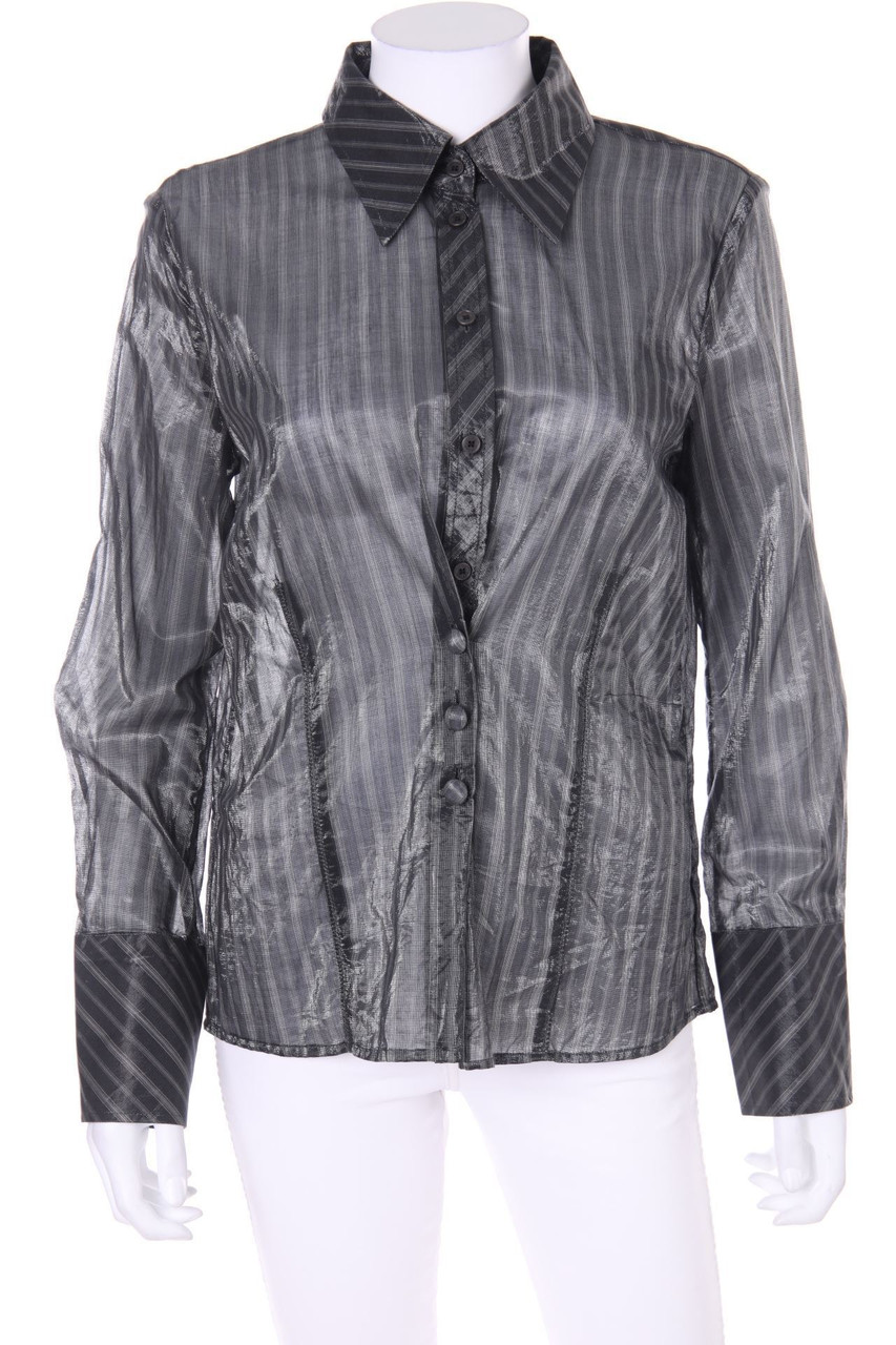 LUISA CERANO - Bluse mit Metallic-Effekt - M