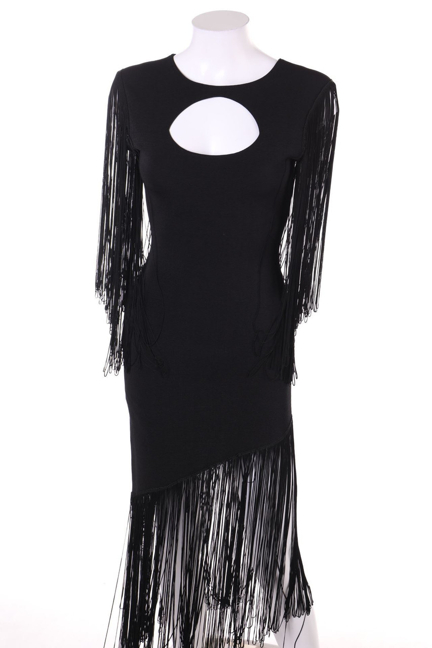 East of Eden - Dress with Fringes with Cut-Out - D 32-34