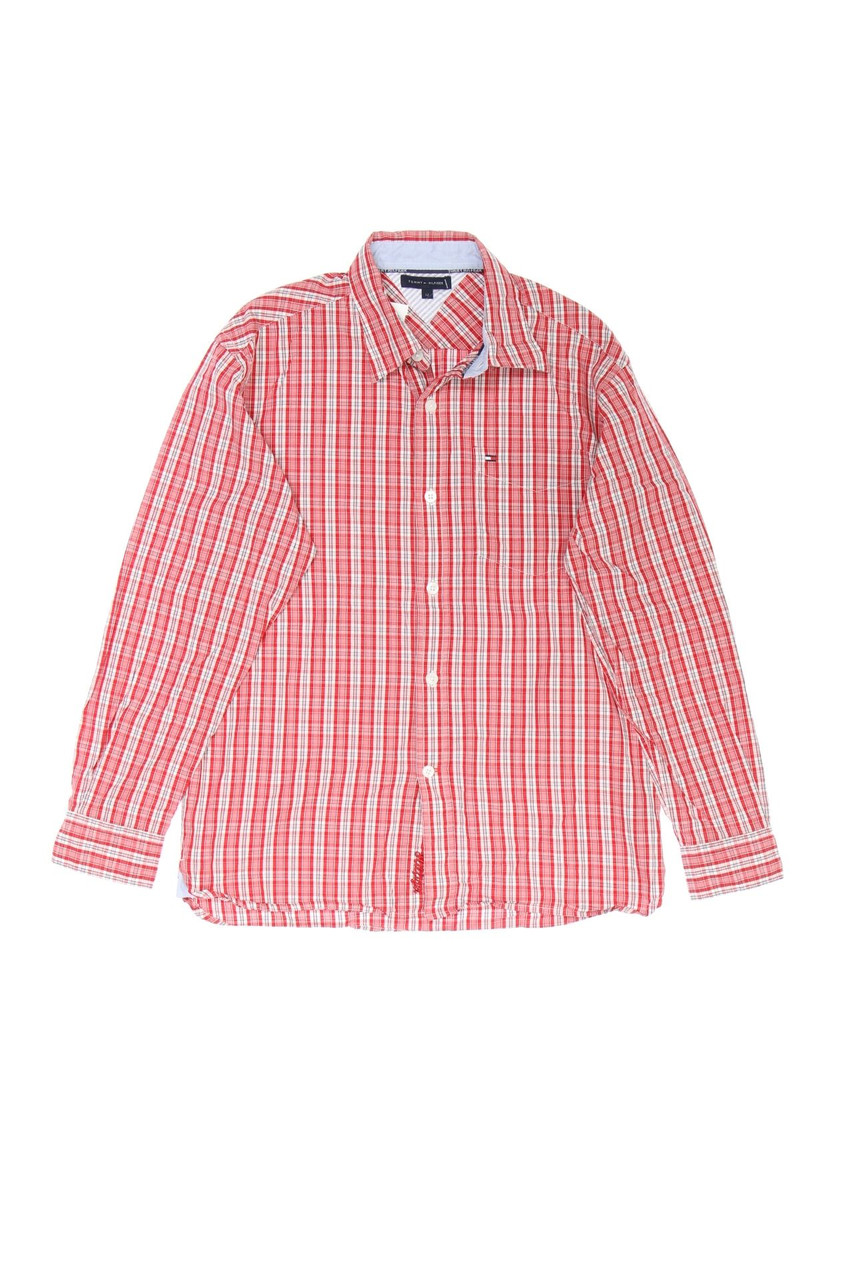 TOMMY HILFIGER - Checked shirt with Logo-Stitching - 152