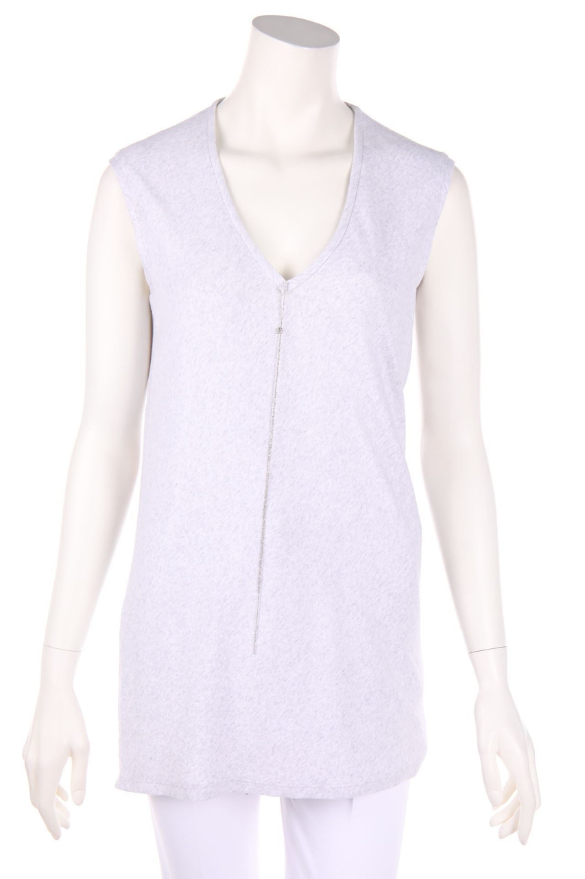 BRUNELLO CUCINELLI - Top aus Baumwoll-Mix mit Kette - XL
