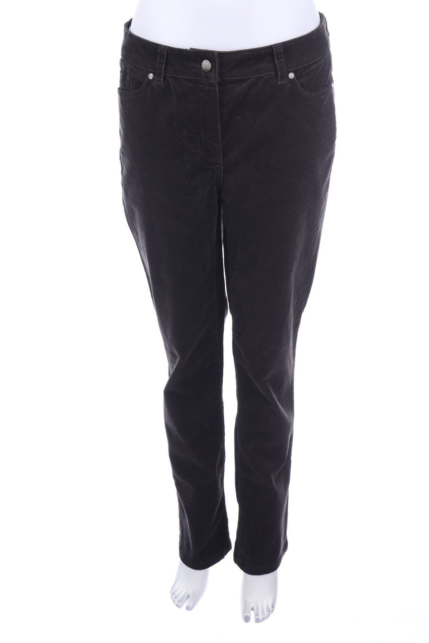 DAVID LAWRENCE - Cord-Hose aus Baumwoll-Mix mit Logo-Plakette - D 42