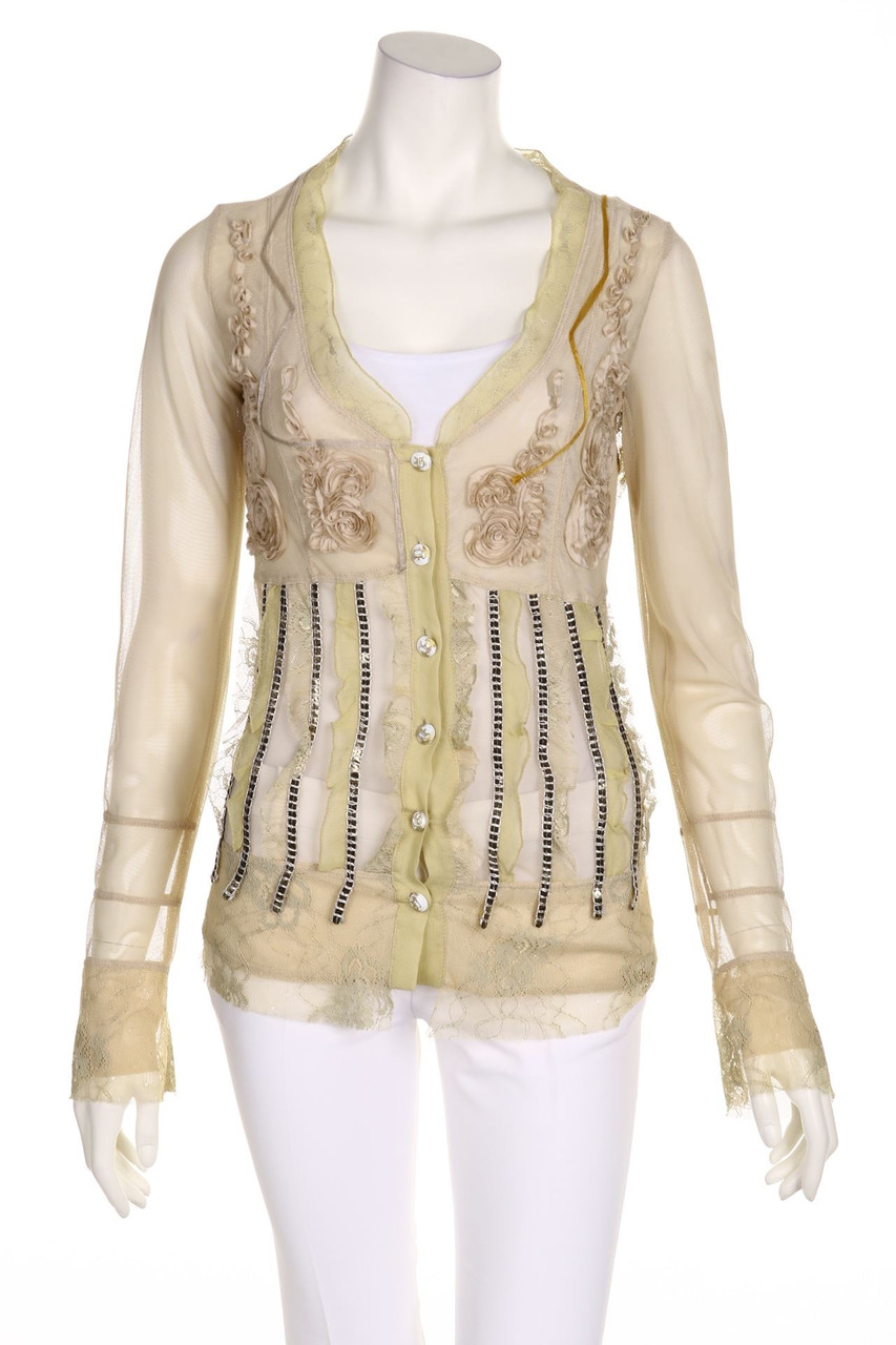 SAVE THE QUEEN! - Cardigan mit Applikationen - M