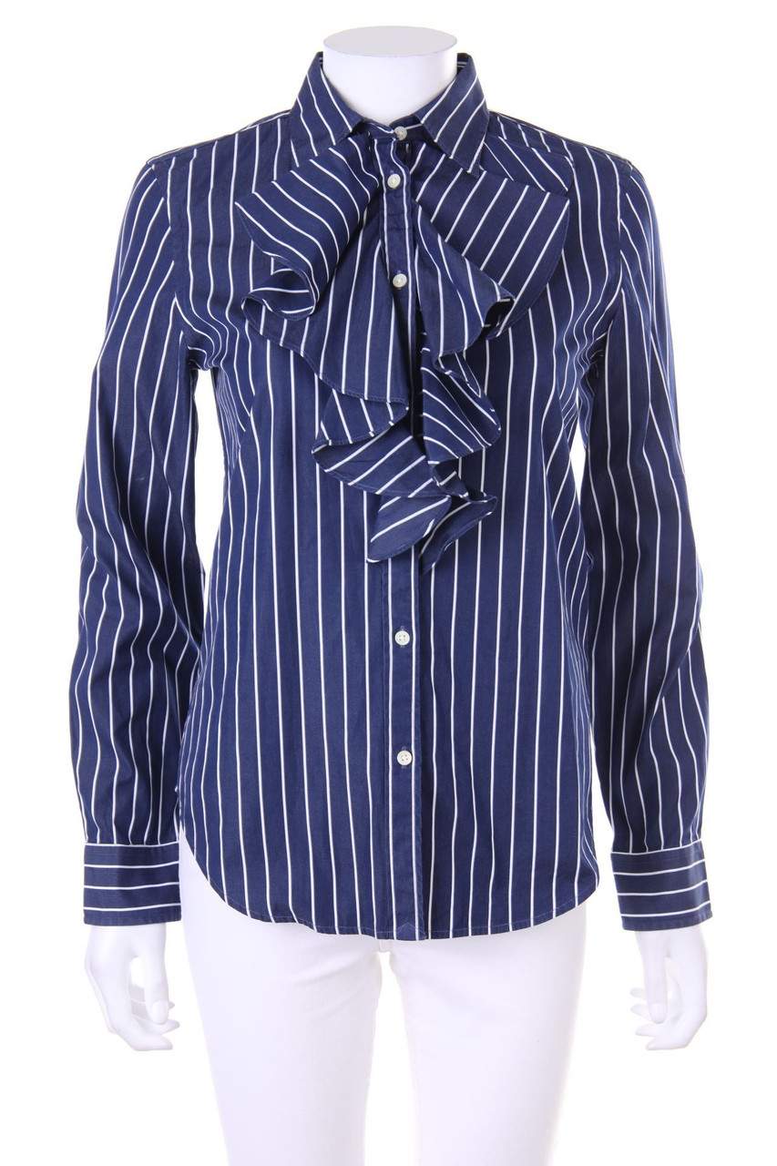 LAUREN RALPH LAUREN - Bluse aus Baumwolle mit Volants - XS