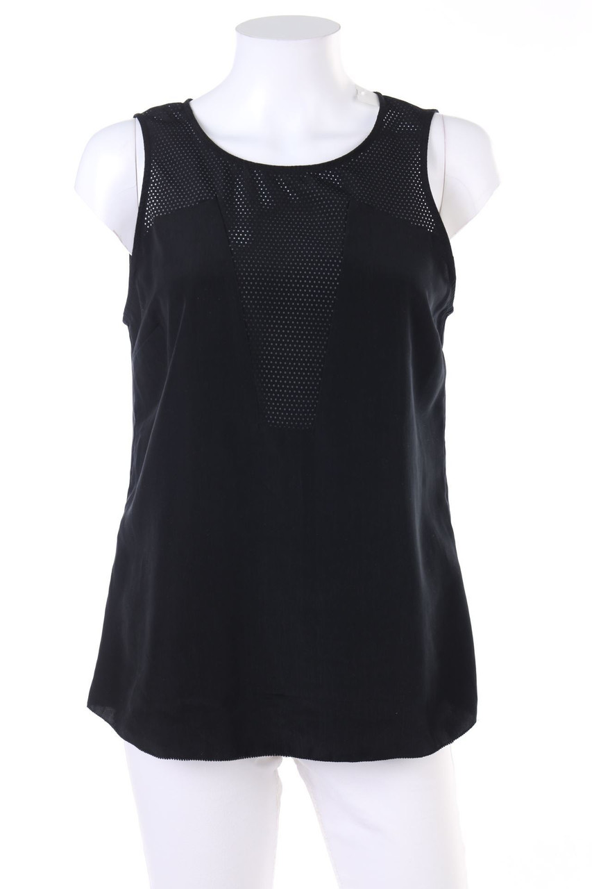 MAISON SCOTCH - Blusentop mit Mesh-Einsatz - D 38