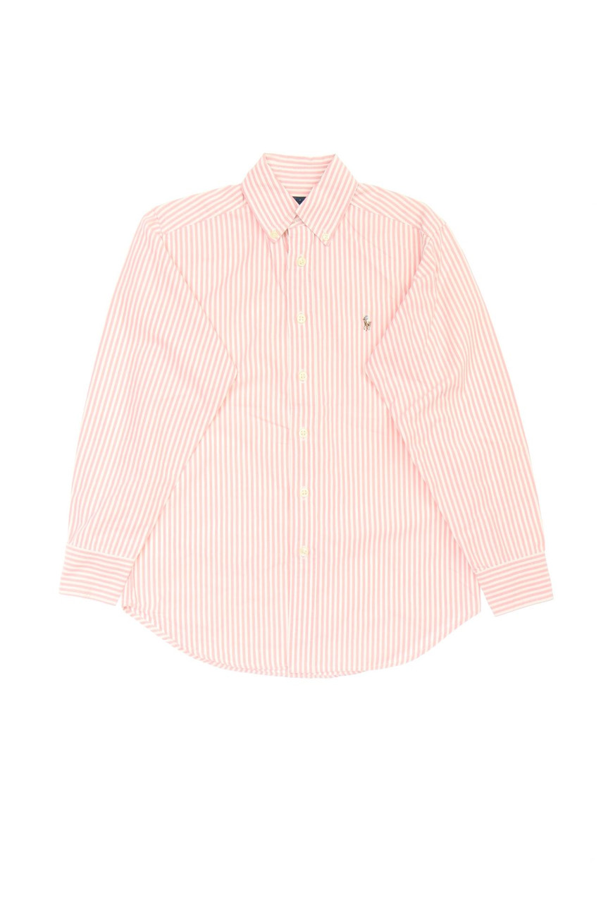 RALPH LAUREN - Stripe shirt, Cotton with Logo-Stitching - 140