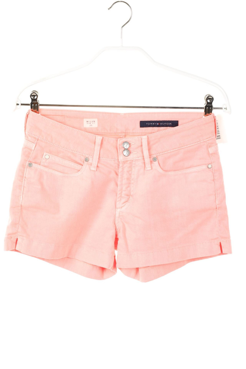 TOMMY HILFIGER - Neon-Jeans Shorts with Logo Patch - W25