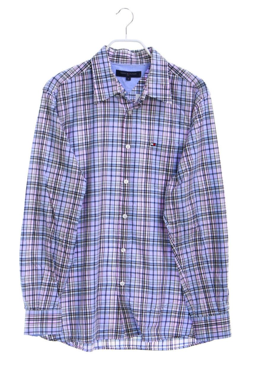 TOMMY HILFIGER - kariertes Hemd aus Baumwolle mit Logo-Stickerei - M