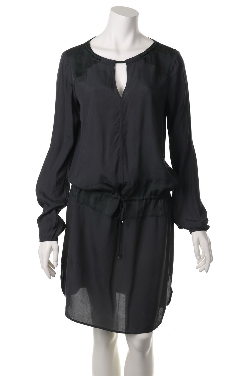 LIU JO JEANS - Kleid aus Viskose mit Logo-Plakette - D 40