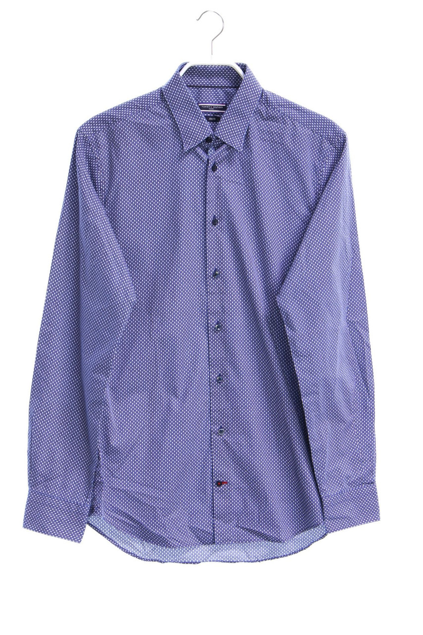 TOMMY HILFIGER TAILORED - Button-down-Hemd aus Baumwolle mit Logo-Stickerei - 39