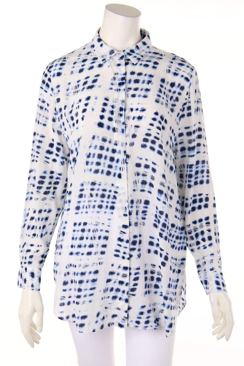 HUGO HUGO BOSS - Seiden-Bluse mit Print - D 42