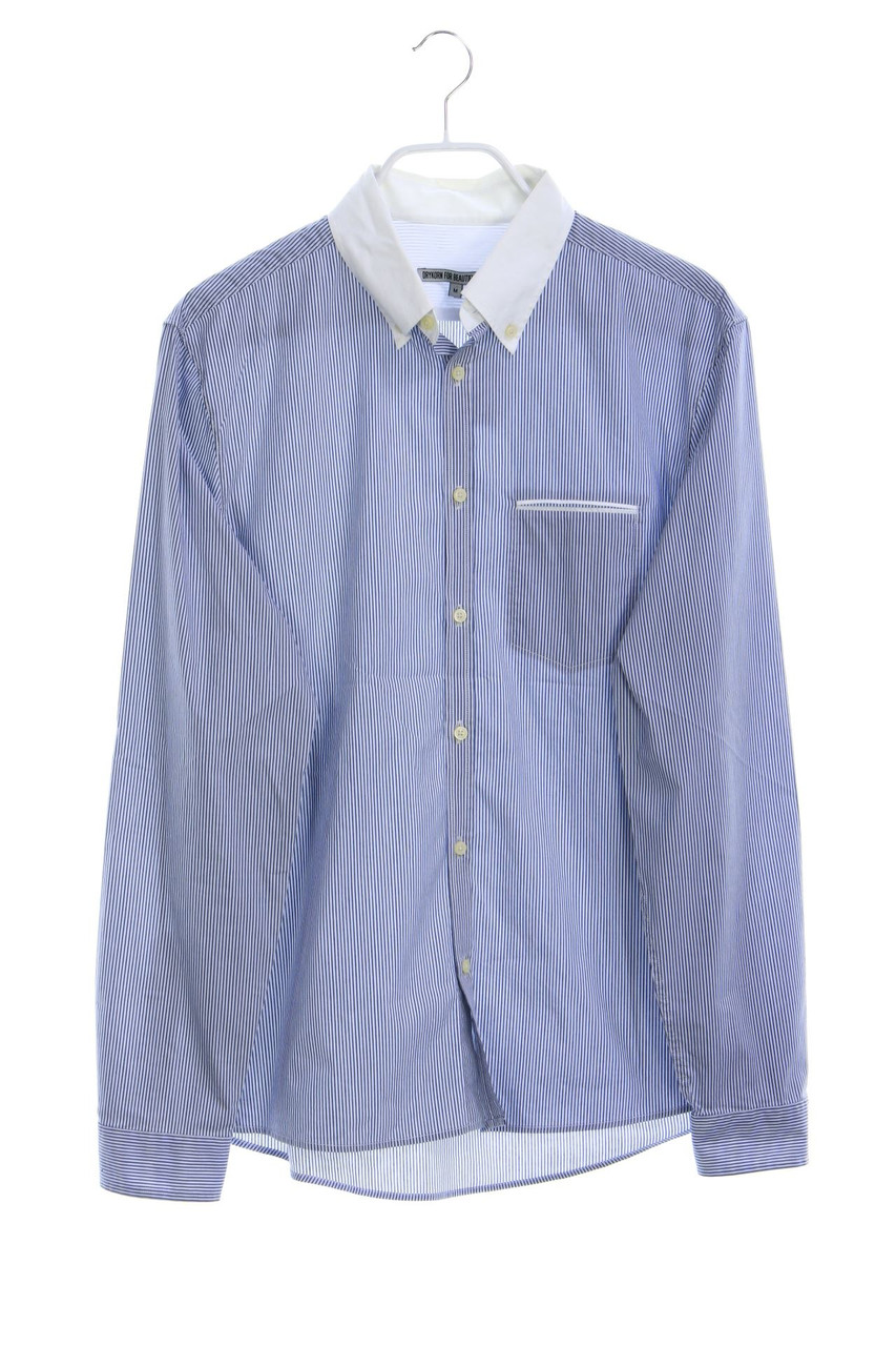 DRYKORN - gestreiftes Button-down-Hemd aus Baumwoll-Mix mit Logo-Knöpfen - M