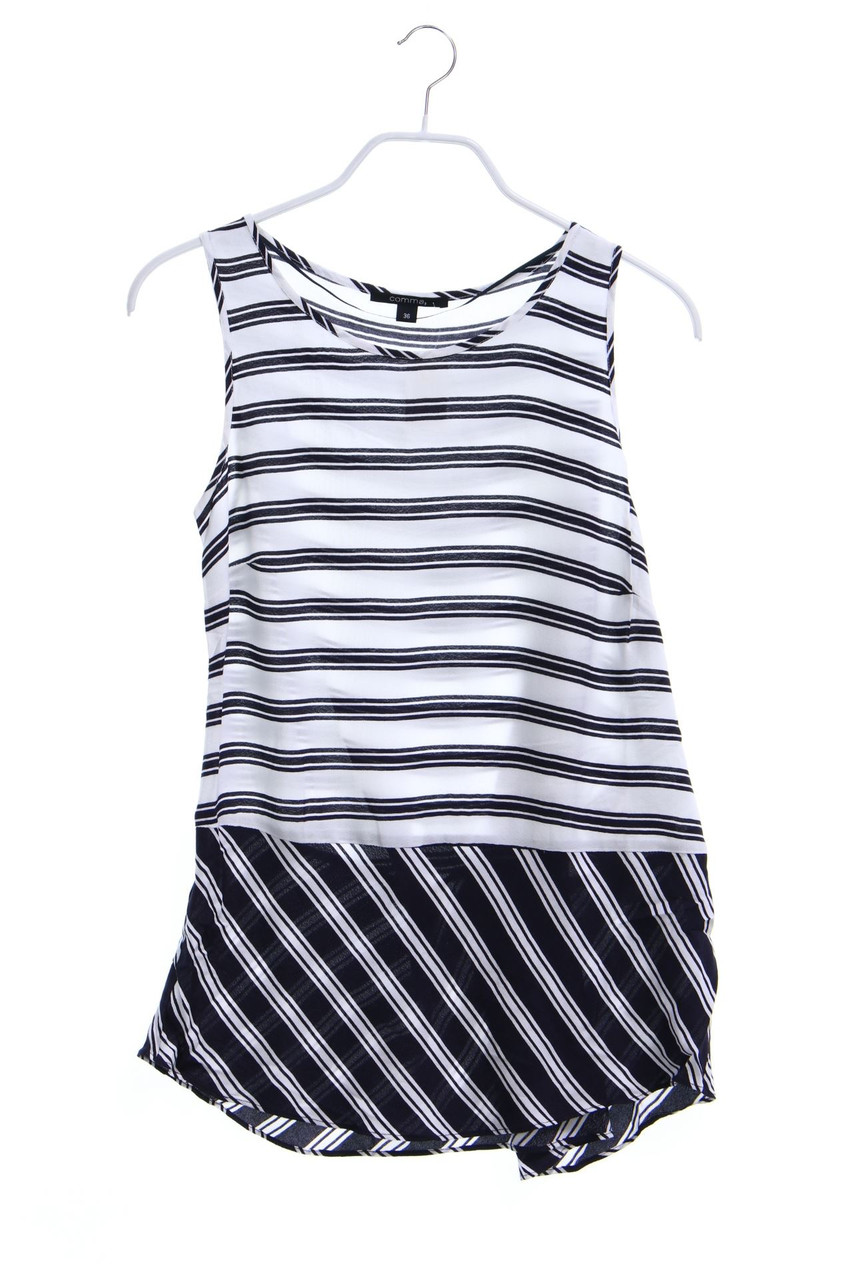 comma - Blusentop mit Streifen - D 36