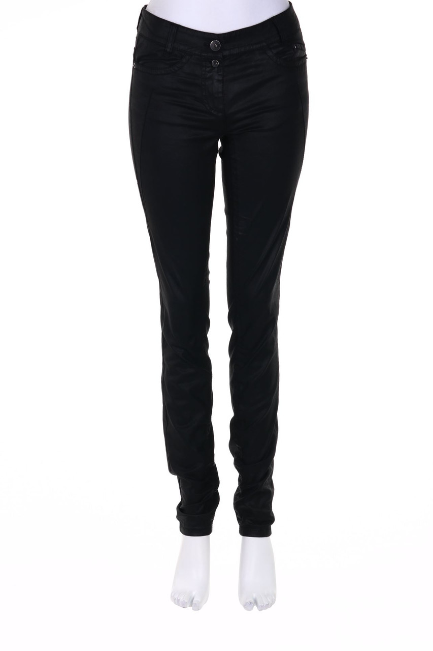 MARC CAIN SPORTS - Coated Skinny-Jeans aus Baumwolle mit Logo-Patch - D 34