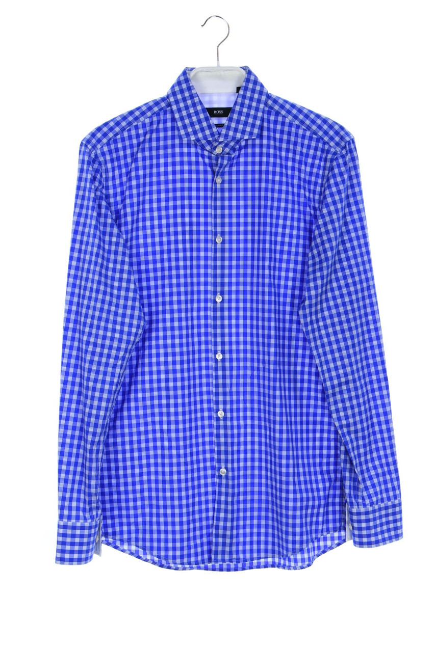 BOSS HUGO BOSS - kariertes Hemd aus Baumwolle - 39