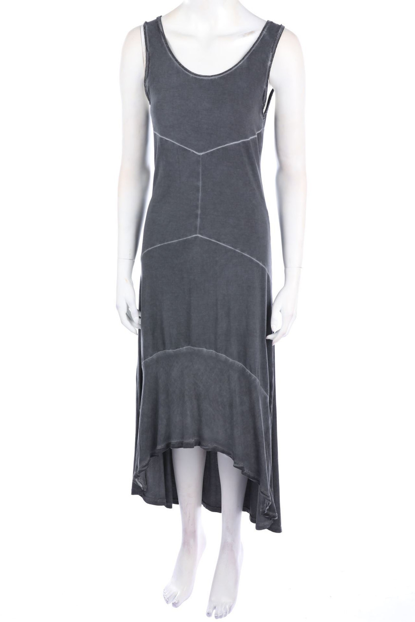 monari - Garment Dyed-Vokuhila-Maxi-Kleid - M