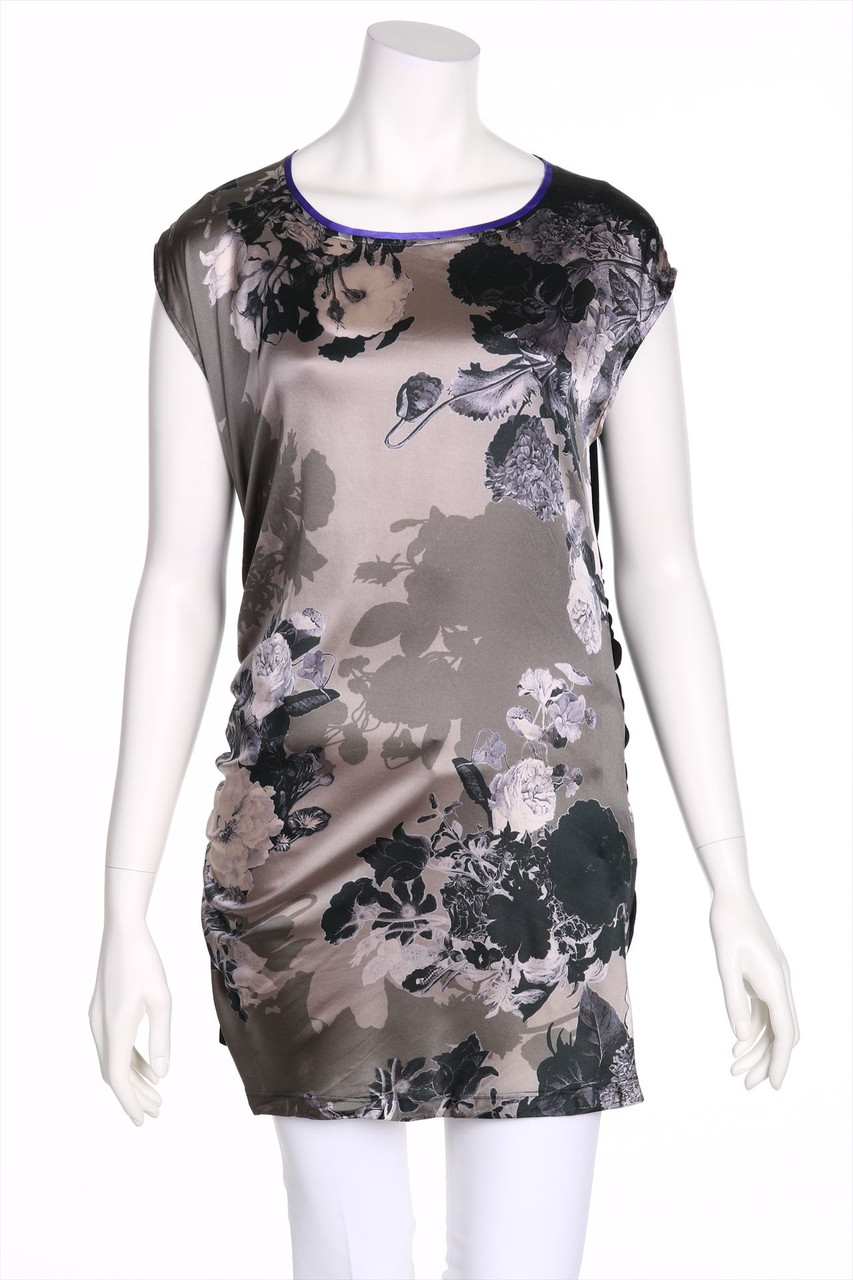 MARC CAIN - Print-Top mit Seide - D 40