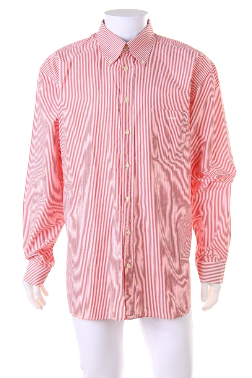 GANT - gestreiftes Button-down-Hemd aus Baumwolle mit Logo-Stickerei - XL
