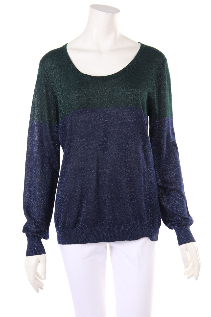 Galeries Lafayette - Two Tone-Strick-Pullover mit Glitzer - D 40