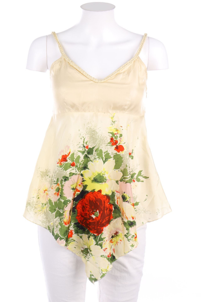 stella forest - Silk Top with Flower Print - D 36