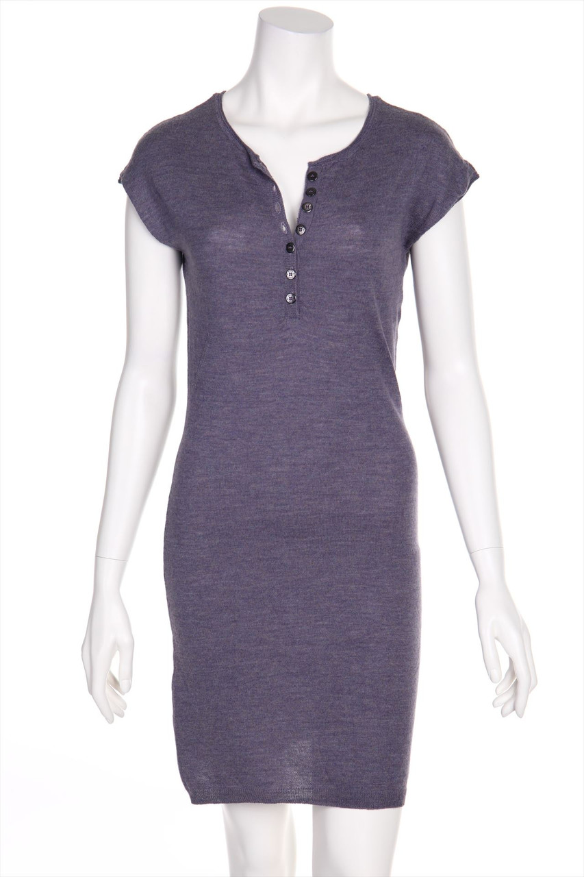 DUNE BY DUNE - Knit Dress, Merino Wool with Rhinestones - D 38