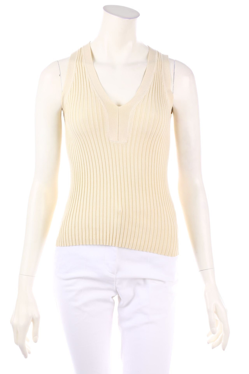 Max Mara - Knitted Top With V-Neck with Deep Plunge Neckline - M