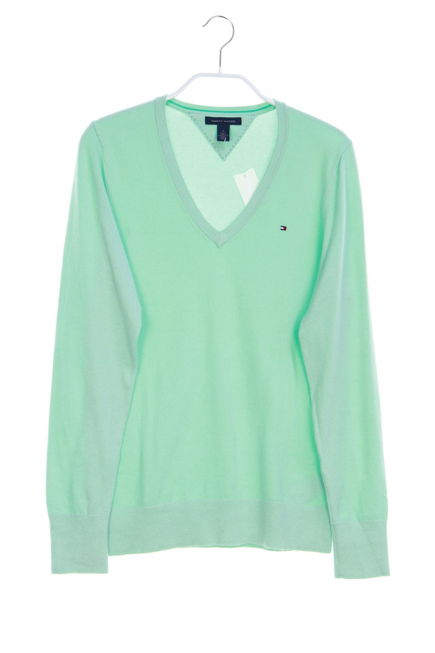 TOMMY HILFIGER - Strick-Pullover aus Baumwoll-Mix mit Logo-Stickerei - M