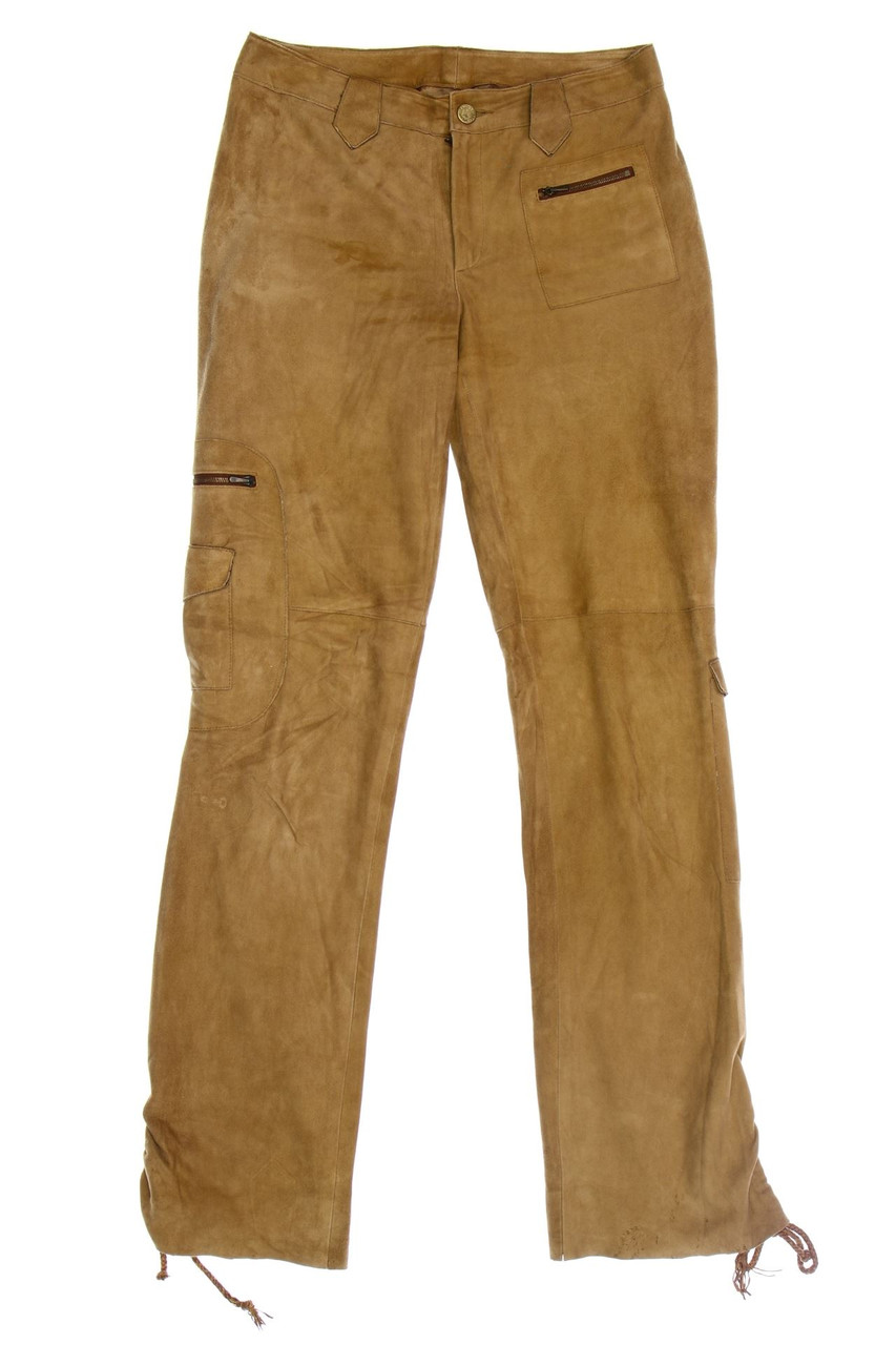 RALPH LAUREN - Echt-Leder-Hose mit aufgesetzten Taschen - D 36