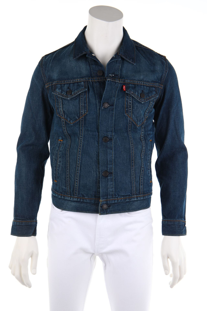 LEVI´S - Jeans-Jacke mit Logo-Applikation - S