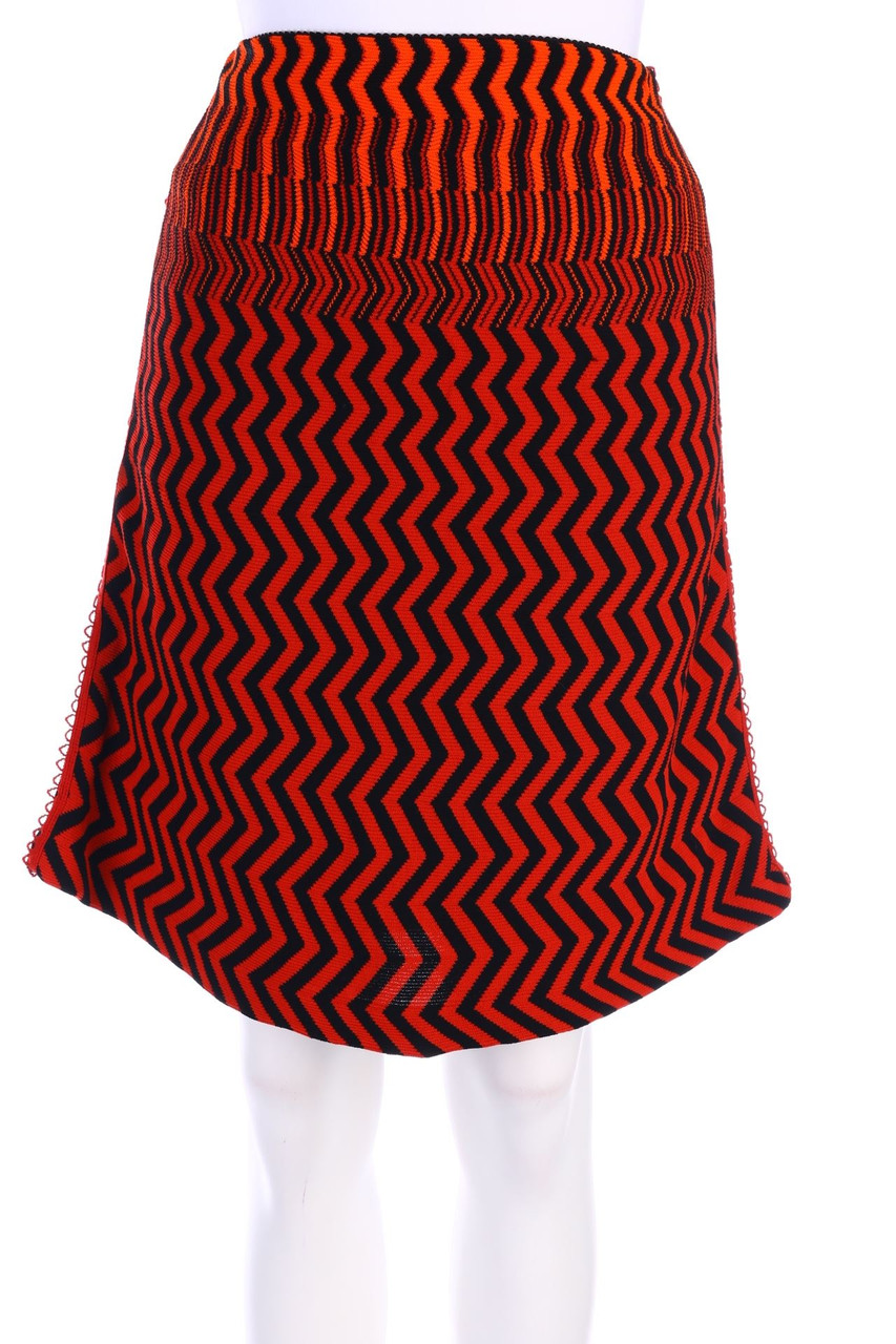 MARC CAIN - Knitted Skirt with Zig Zag Pattern - D 38