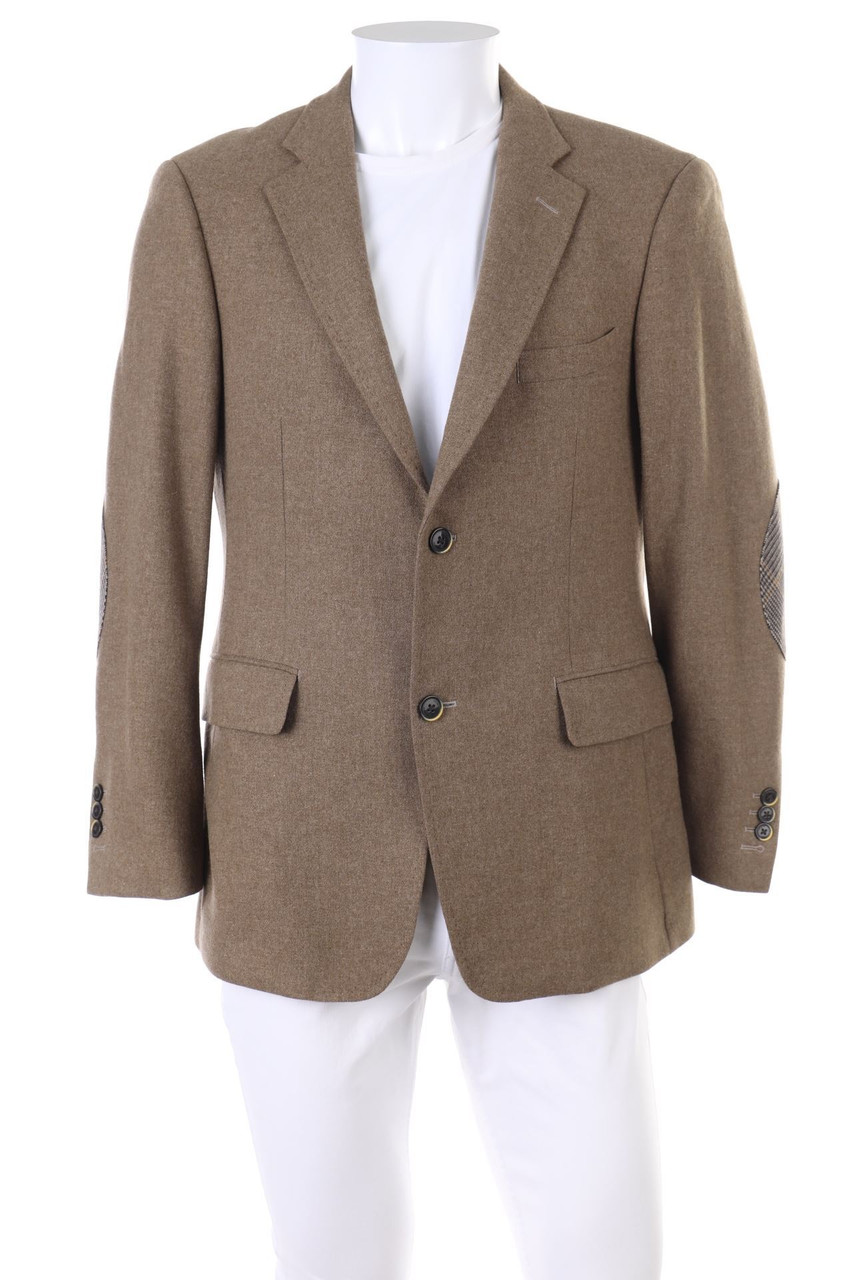 McGregor - Brit Style-Sakko aus Woll-Mix mit Elbow Patches - M