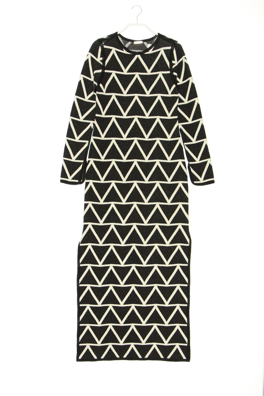 Pepa Pombo - Muster-Strickkleid mit Schlitz - M