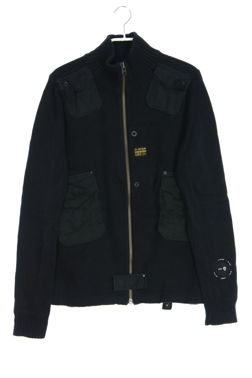 G-STAR - Knit-Jacket with Logo Patch - M