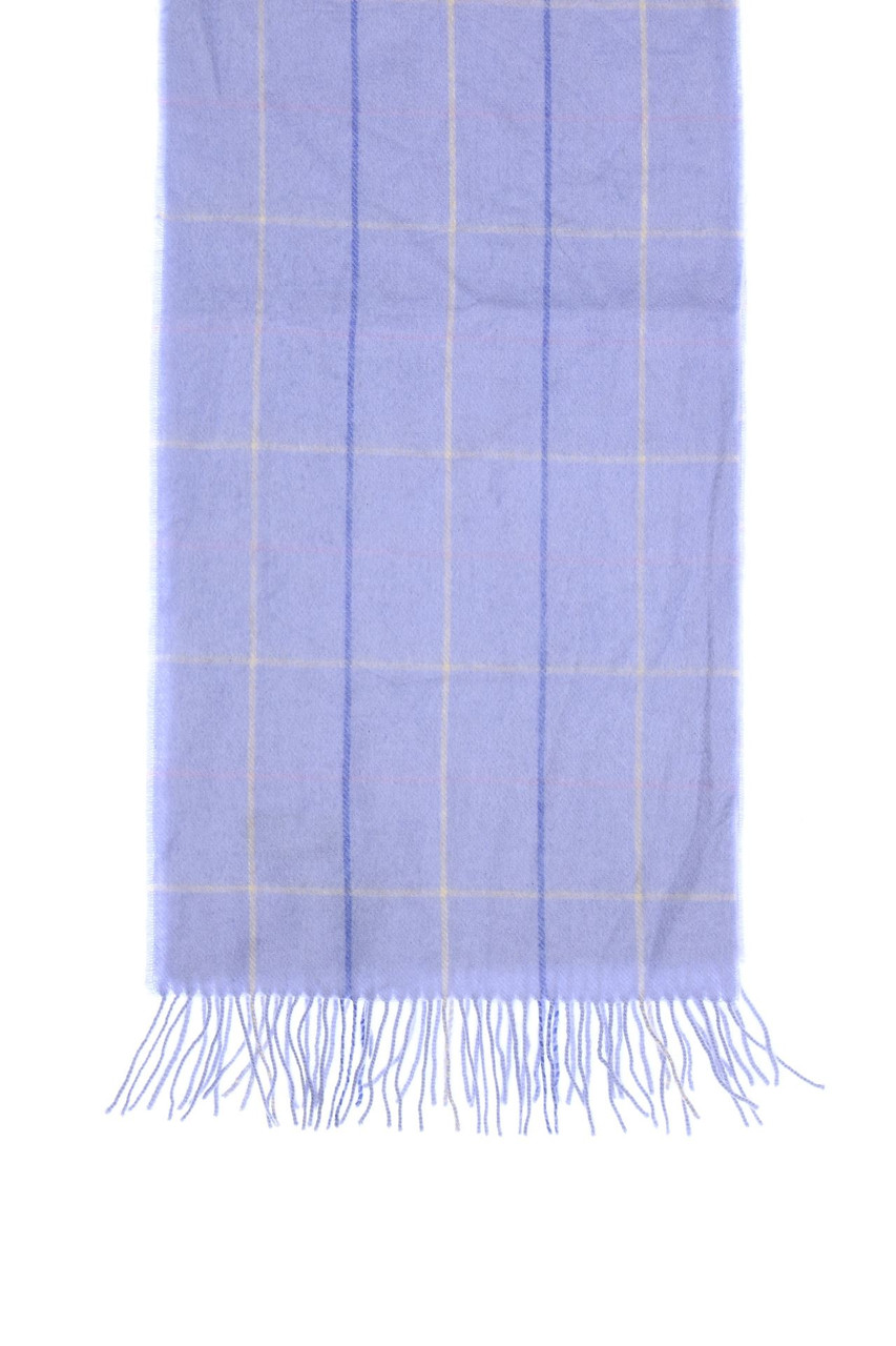 Evseg - Strick-Schal aus 100% Kaschmir mit Karo-Muster - ONE SIZE