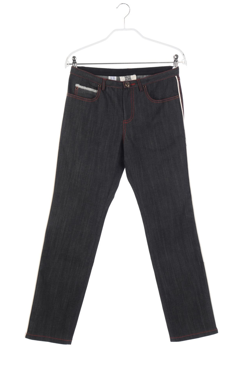 GAULTIER ² - Straight Cut Jeans aus Baumwoll-Mix mit Logo-Stickerei - D 36