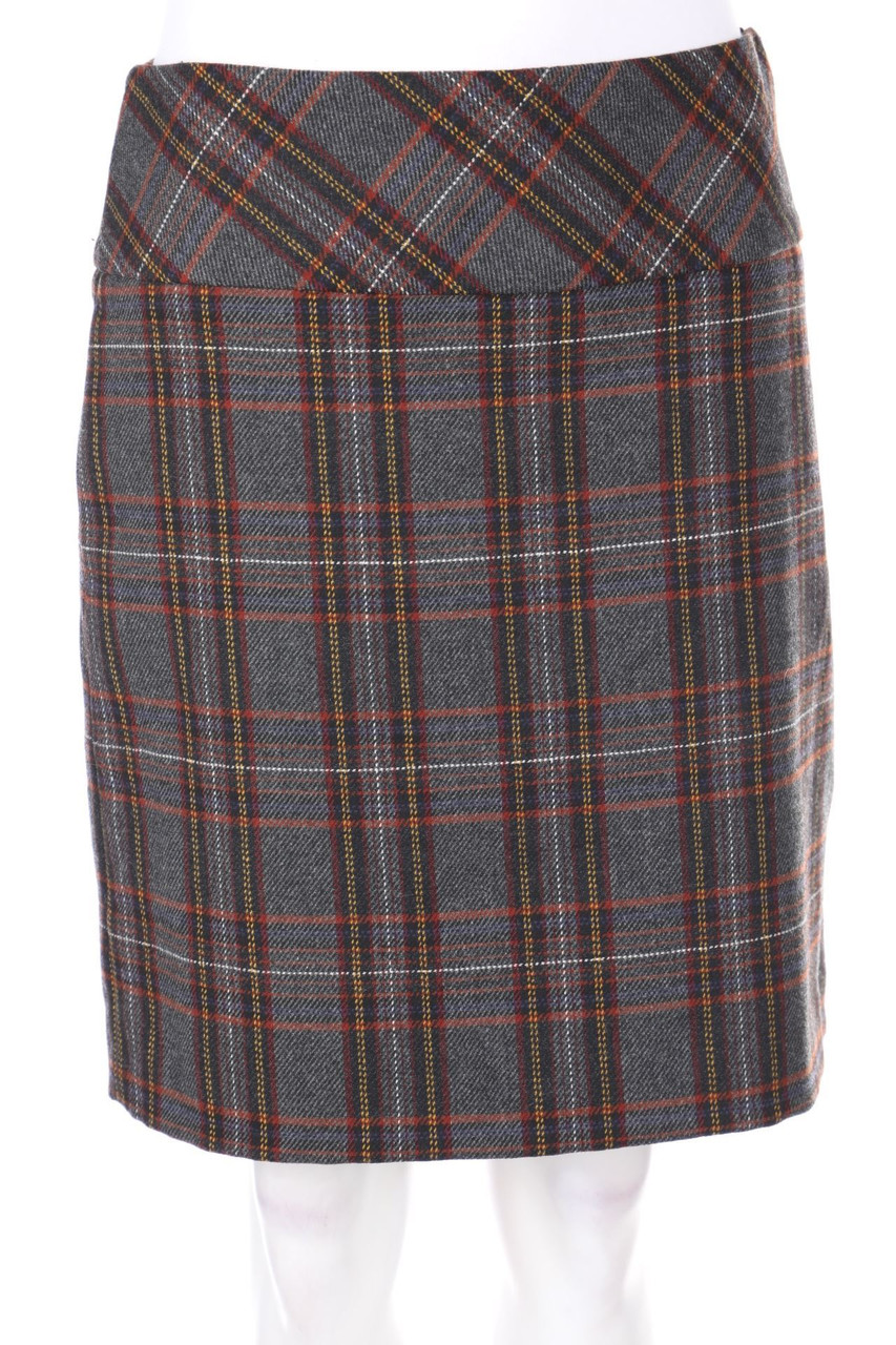 Marc O´Polo - Skirt, Wool-Blend, Checked - D 36
