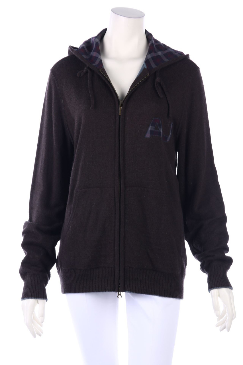 AJ ARMANI JEANS - Hoodie with wool with Alpaca - L