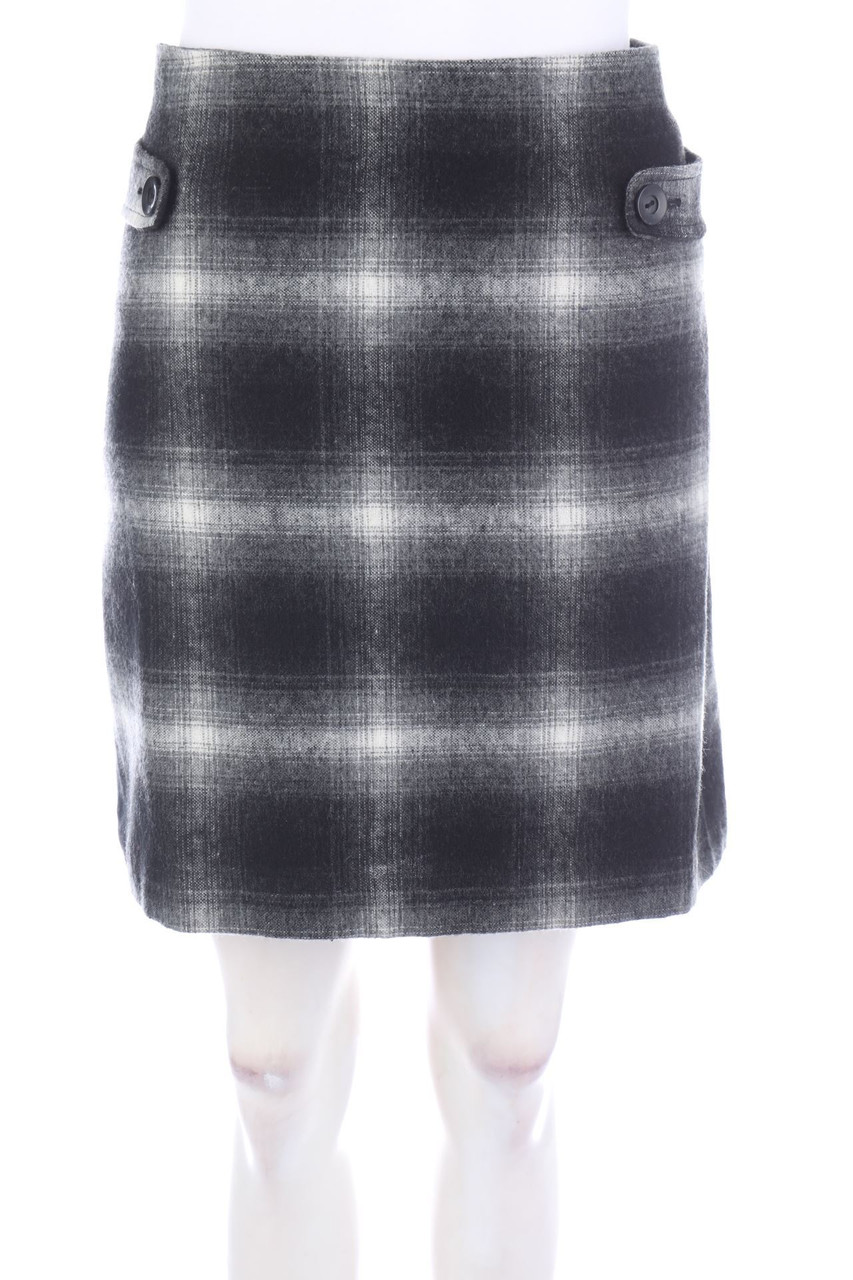 OPUS - Karo-Minirock mit Wolle - D 40