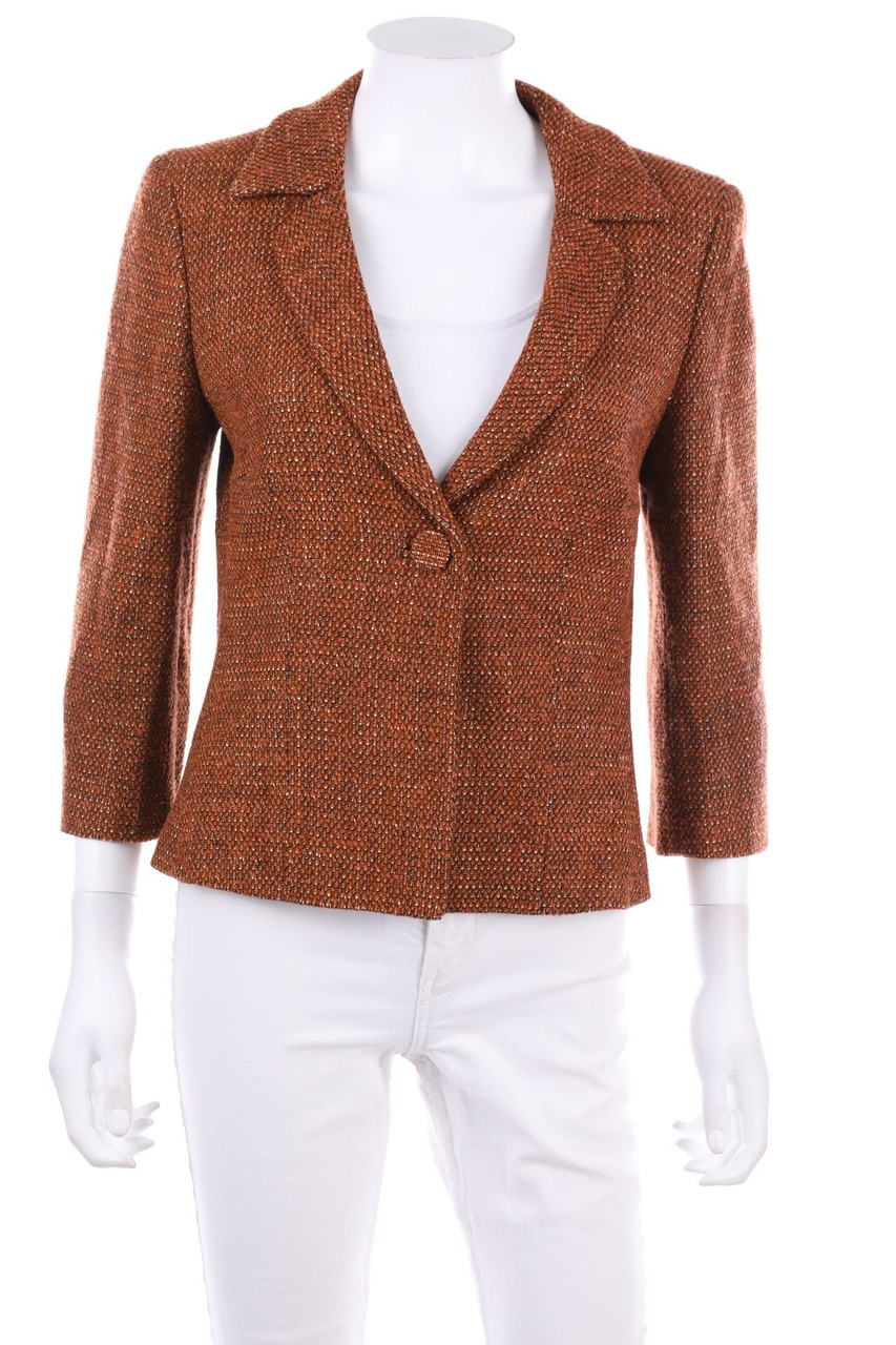 Max Mara - Tweed-Blazer, Wool-Blend with Silk - D 38