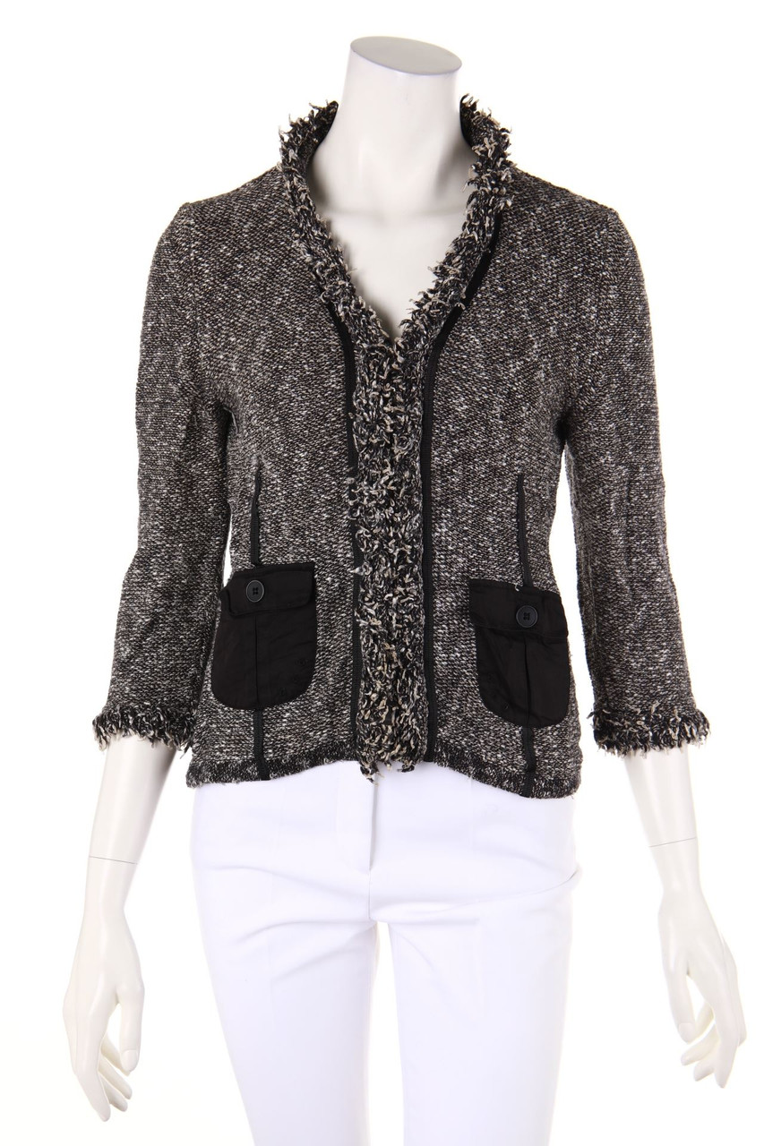 BOSS HUGO BOSS - Cardigan aus Woll-Mix mit Leinen - M