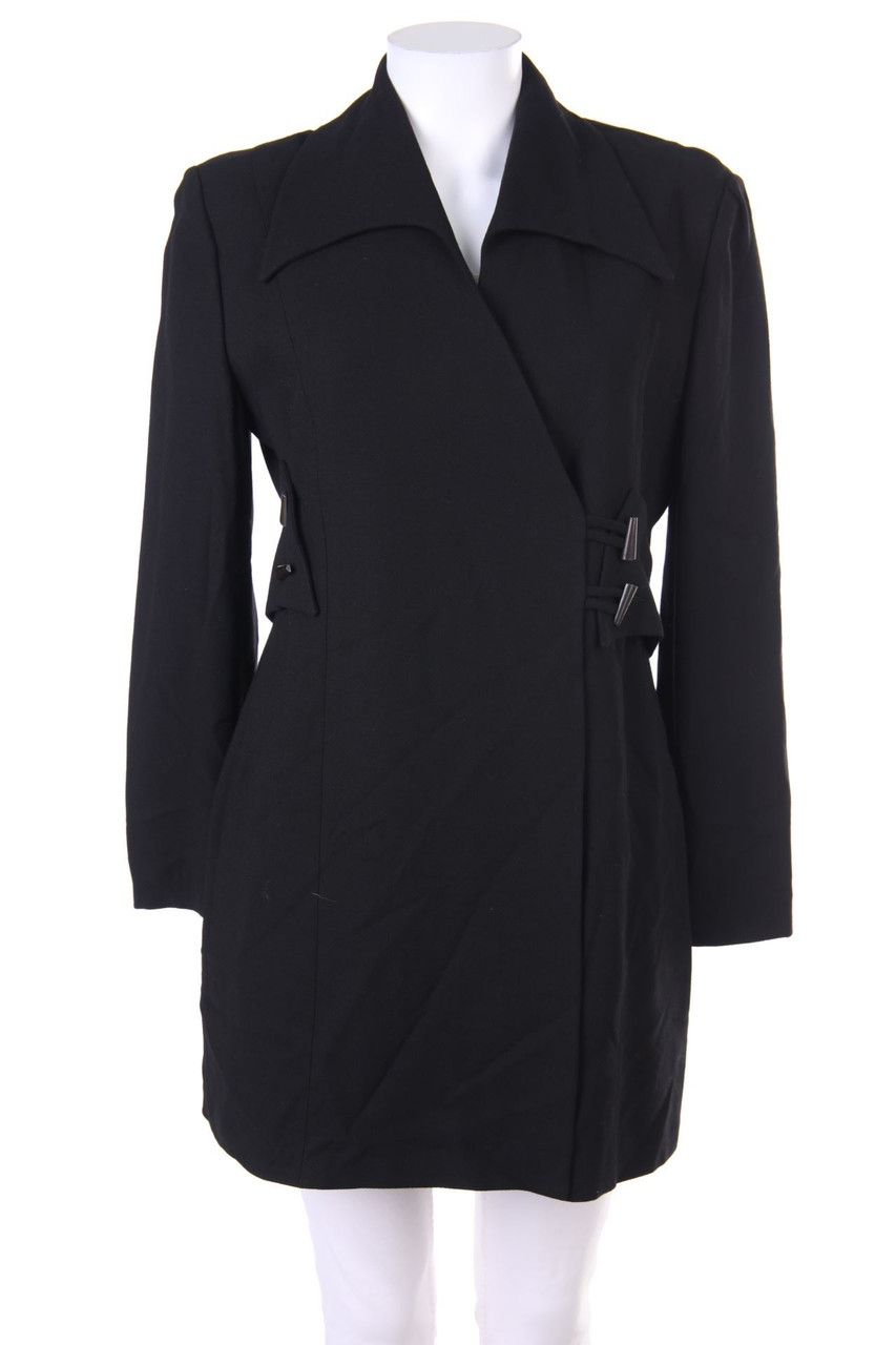 IVOIRE DE LAURENCE PARIS - Coat, Wool-Blend with Asymmetrical Cut - D 38