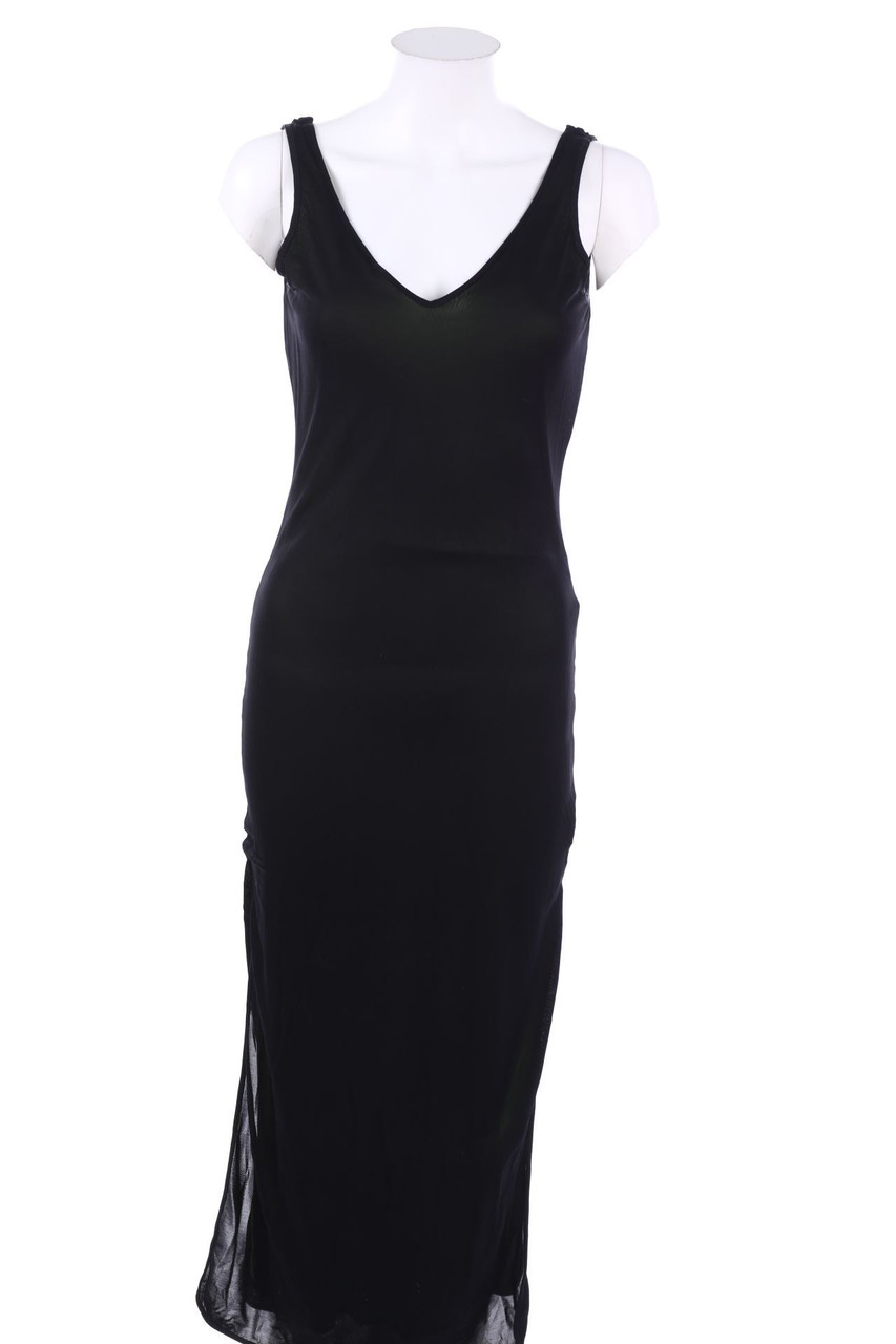 VERSACE JEANS COUTURE - Maxi-Kleid im Layer Look mit Schlitz - S