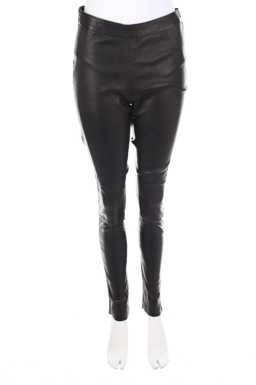 PINKO TAG - Echt-Leder-Hose mit Reißverschluss - D 36