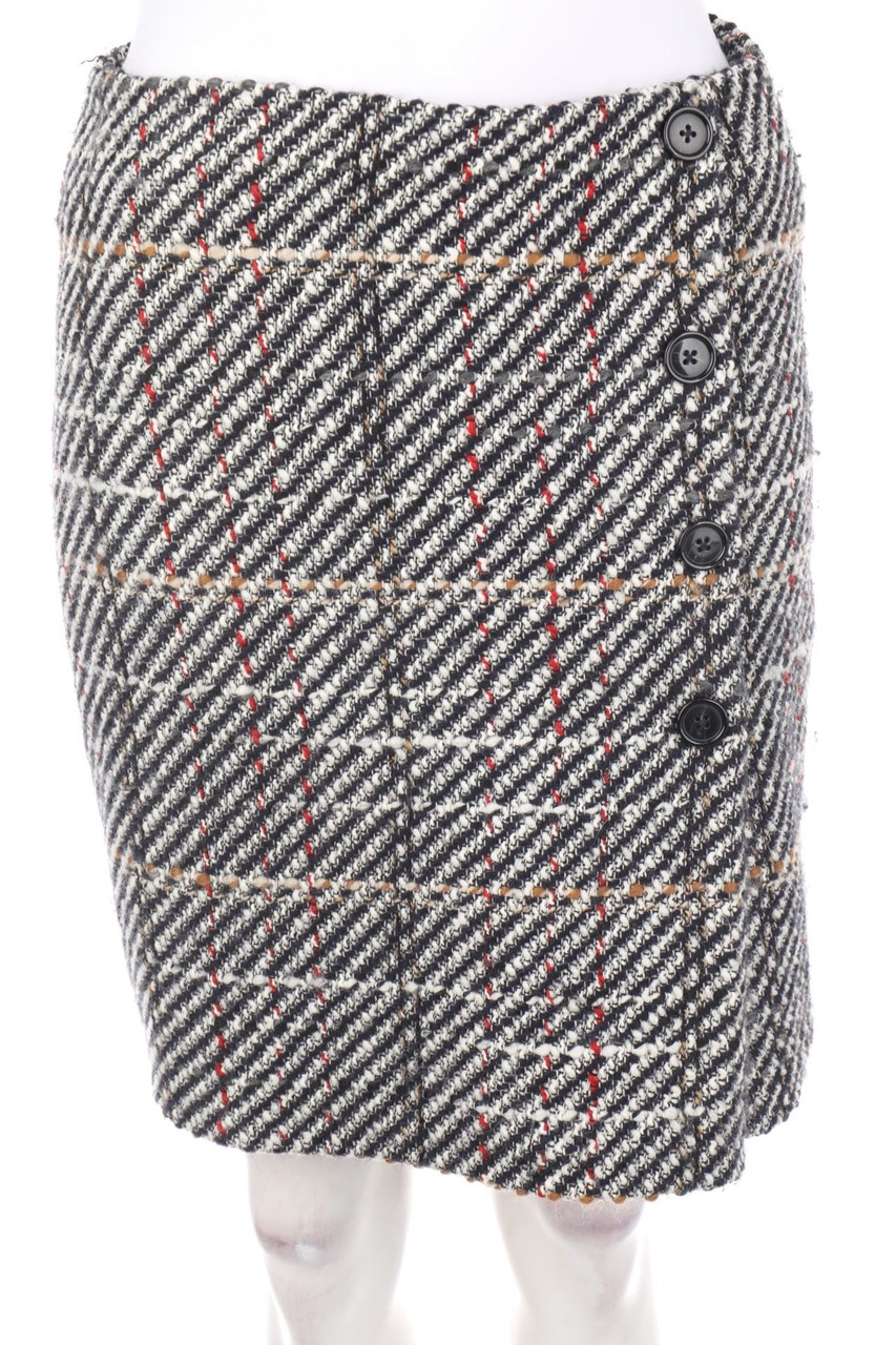 CAROLL - Skirt, Wool-Blend, Checked - D 36