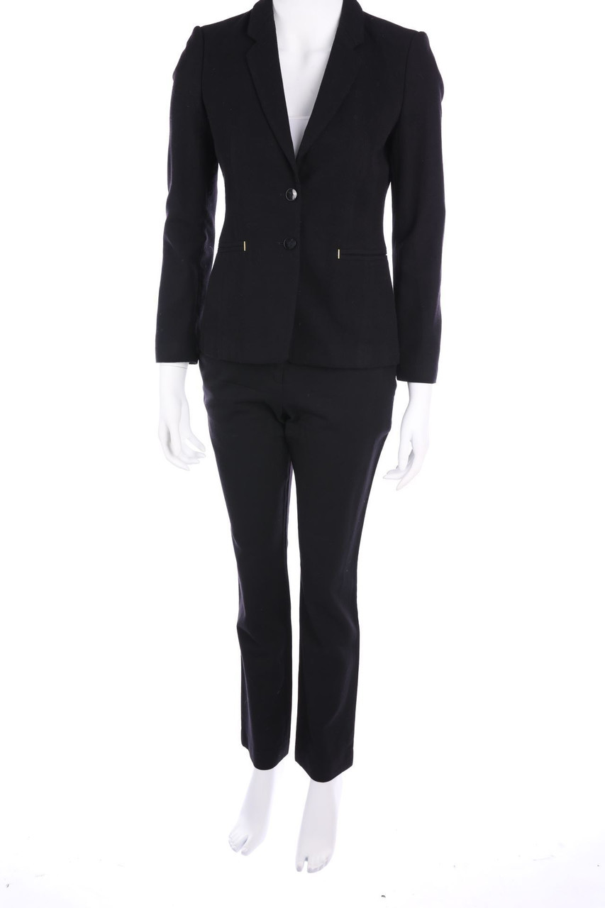 BOSS HUGO BOSS - Pantsuit, Virgin Wool with Logo Plaque - D 34