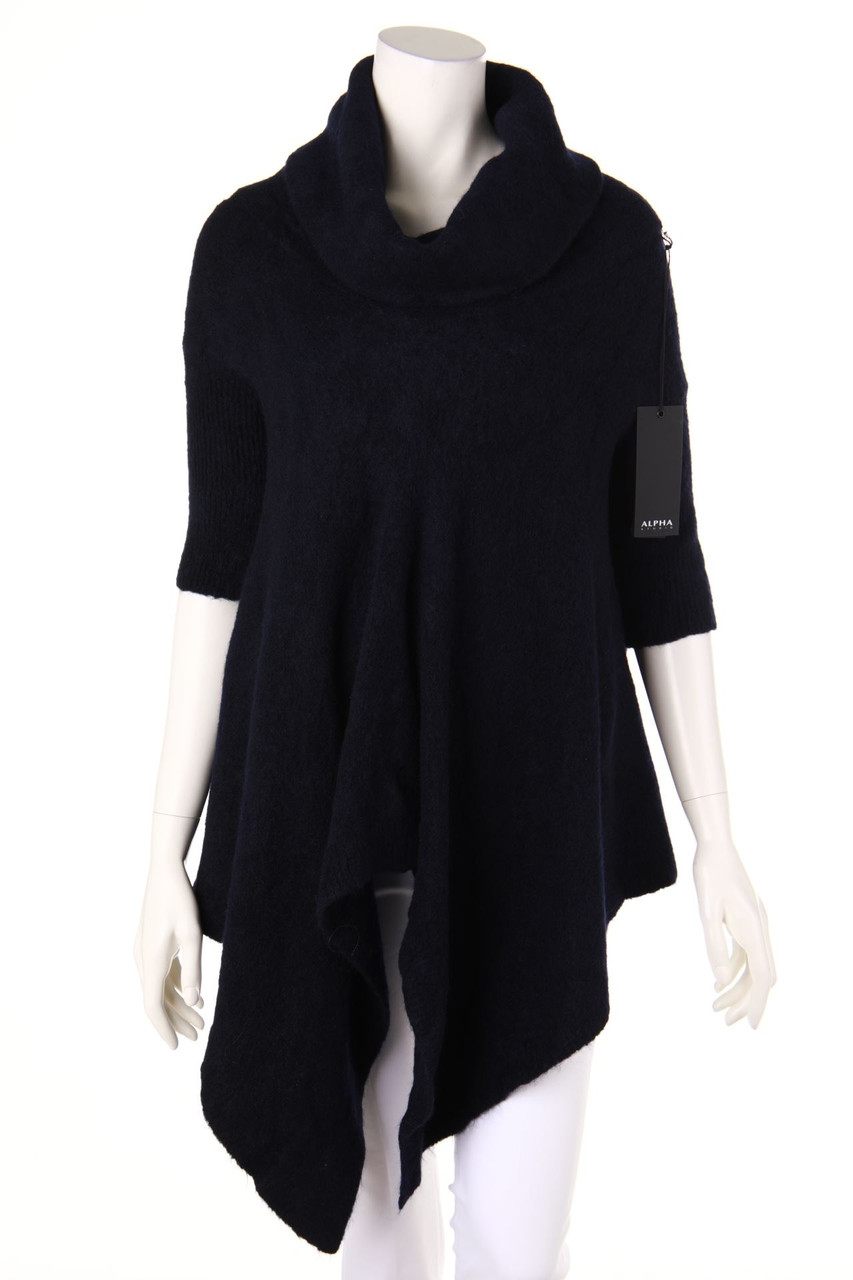 ALPHA STUDIO - 3/4-Sleeve Pullover, Wool-Blend with Mohair - D 38