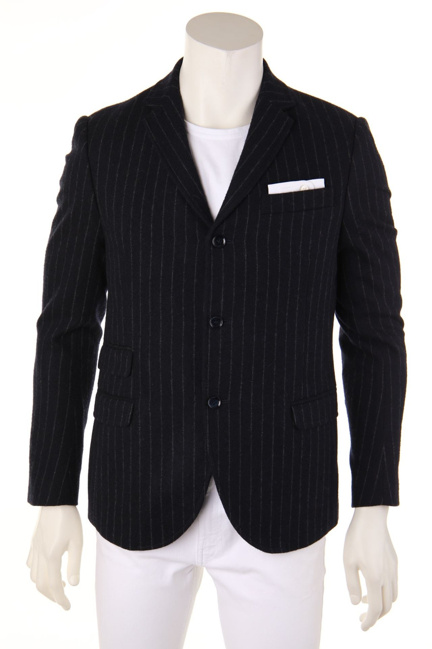 GREY DANIELE ALESSANDRINI - Sakko aus Woll-Mix mit Nadelstreifen - 50